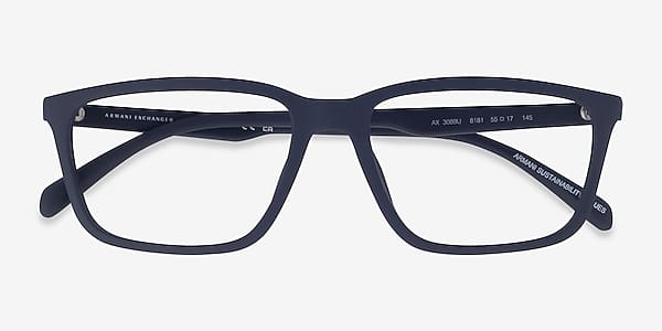 Matte Navy Armani Exchange AX3089U -  Eco-friendly Eyeglasses