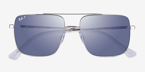 Silver Ray-Ban RB3758 -  Metal Sunglasses