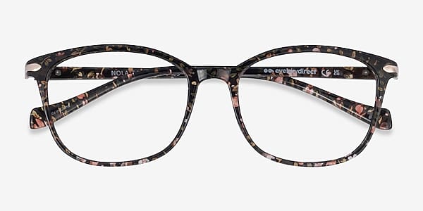 Pink Floral Nola -  Plastic Eyeglasses