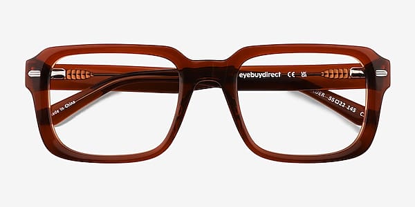 Crystal Dark Brown Wilder -  Acetate Eyeglasses