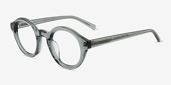 Clear Green Miles -  Acetate Eyeglasses