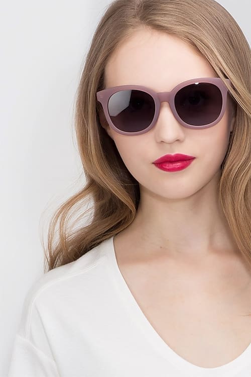 Matte Brown Elena -  Plastic Sunglasses